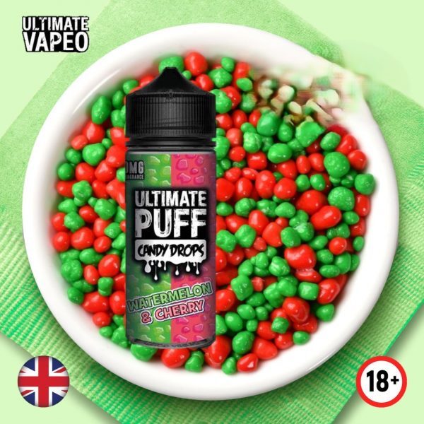 E-Liquido Ultimate Puff Candy Drops Caramelos Sandia y Cerezas