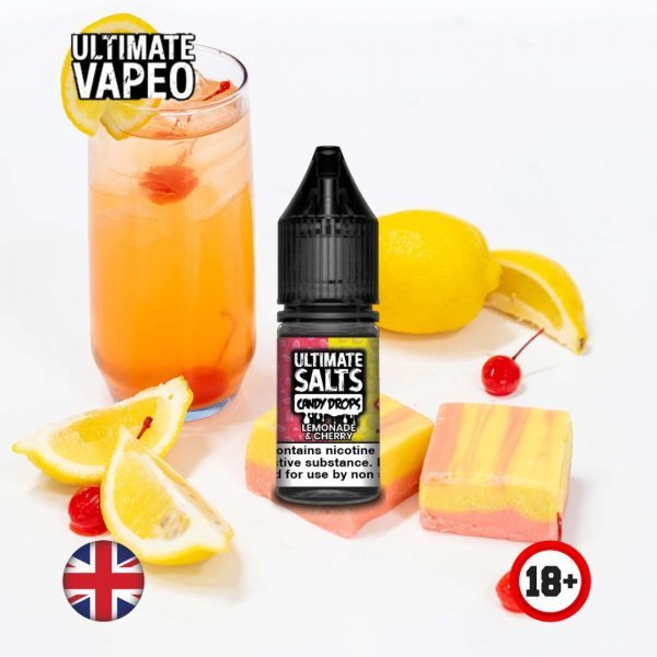 Sales de Nic.-Ultimate Salts Candy Drops 10ml Limonada y Cereza